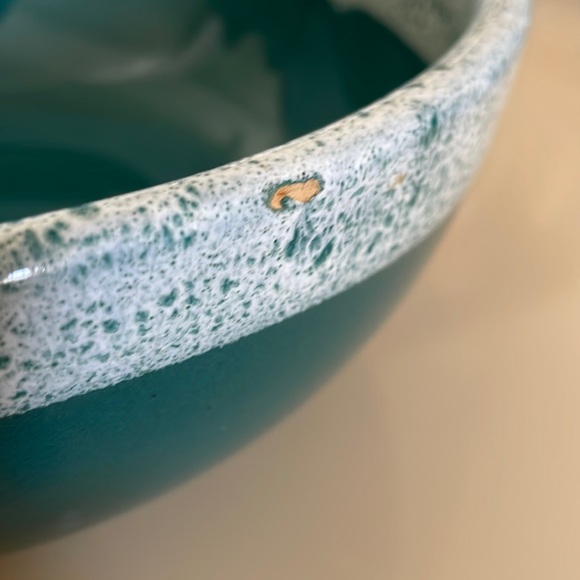 Vintage Oven Ware Drip Glaze Green Mixing Bowl - Picture 12 of 12